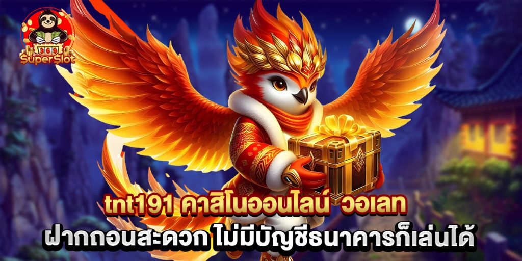 tnt191 คาสิโนออนไลน์ วอเลท ฝากถอนสะดวก ไม่มีบัญชีธนาคารก็เล่นได้ คำผิด